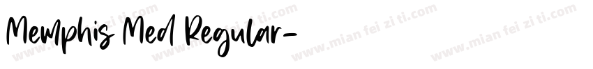 Memphis Med Regular字体转换